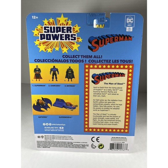Superman McFarlane Toys DC Super Powers Action Figure 2022 - Picture 9 of 10